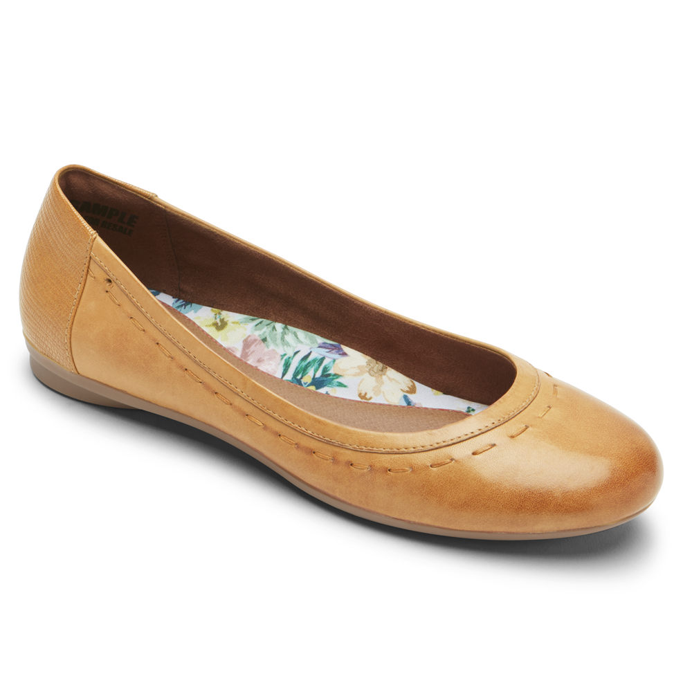 Rockport Womens Cobb Hill Maiika Ballet - Flats Yellow - JGD524603